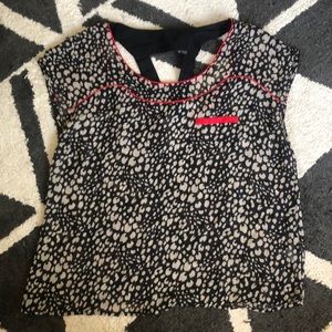 Leopard Print Sheer Top